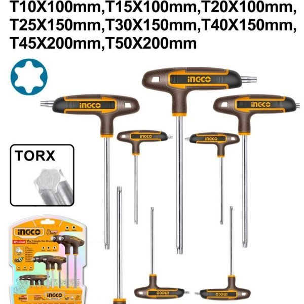 Jeu 8 Cles Torx a Poignee en t