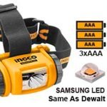 Lampe Frontale Piles:3aaa Max 180lm-45lm Dure