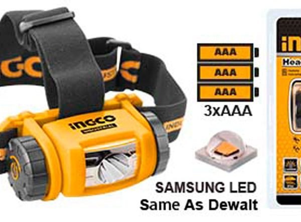 Lampe Frontale Piles:3aaa Max 180lm-45lm Dure