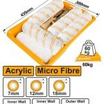 Set de 8 Pieces pour Rouleaux a Peinture