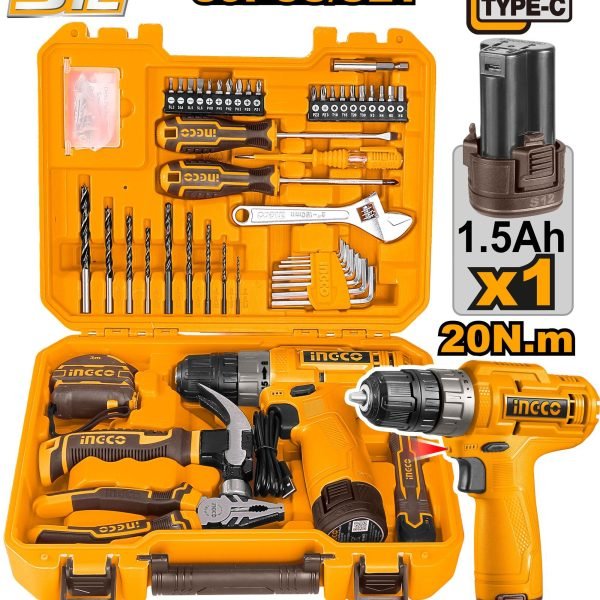 Coffret Visseuse 12V +89 Pcs 1 Bat 1.5Ah