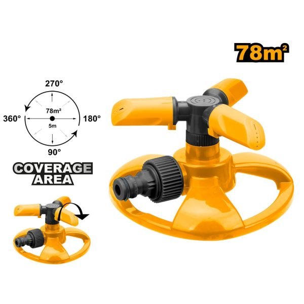 Arroseur Rotatif a 3 Bras en Plastique 16.5*14*8cm