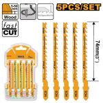 Lames Scie Sauteuse 5 Pcs pour Bois