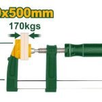 Pince en F 120×500mm avec poignée en plastique JDCP2123