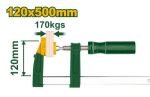 Pince en F 120×500mm avec poignée en plastique JDCP2123
