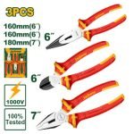 Jeu de 3 pinces isolées Jadever JDPS0633