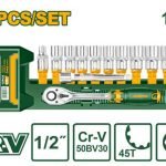 Jeu de douilles 1/2″ 12 Pcs Jadever JDST2212