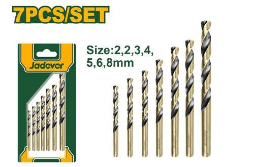 Ensemble De Forets Hélicoïdaux Hss De 7 Pièces Jadever JDTD3K01