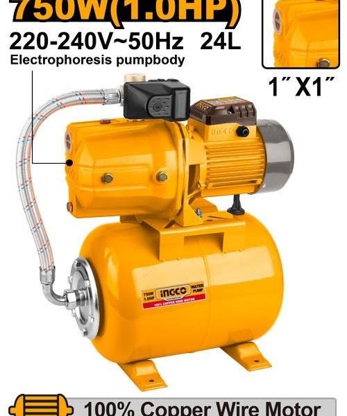 Pompe a Eau a Jet Automatique 750W 1HP