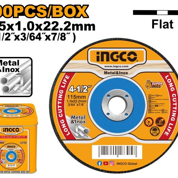 Jeu de 100 Disques Abrasifs 115MM ss