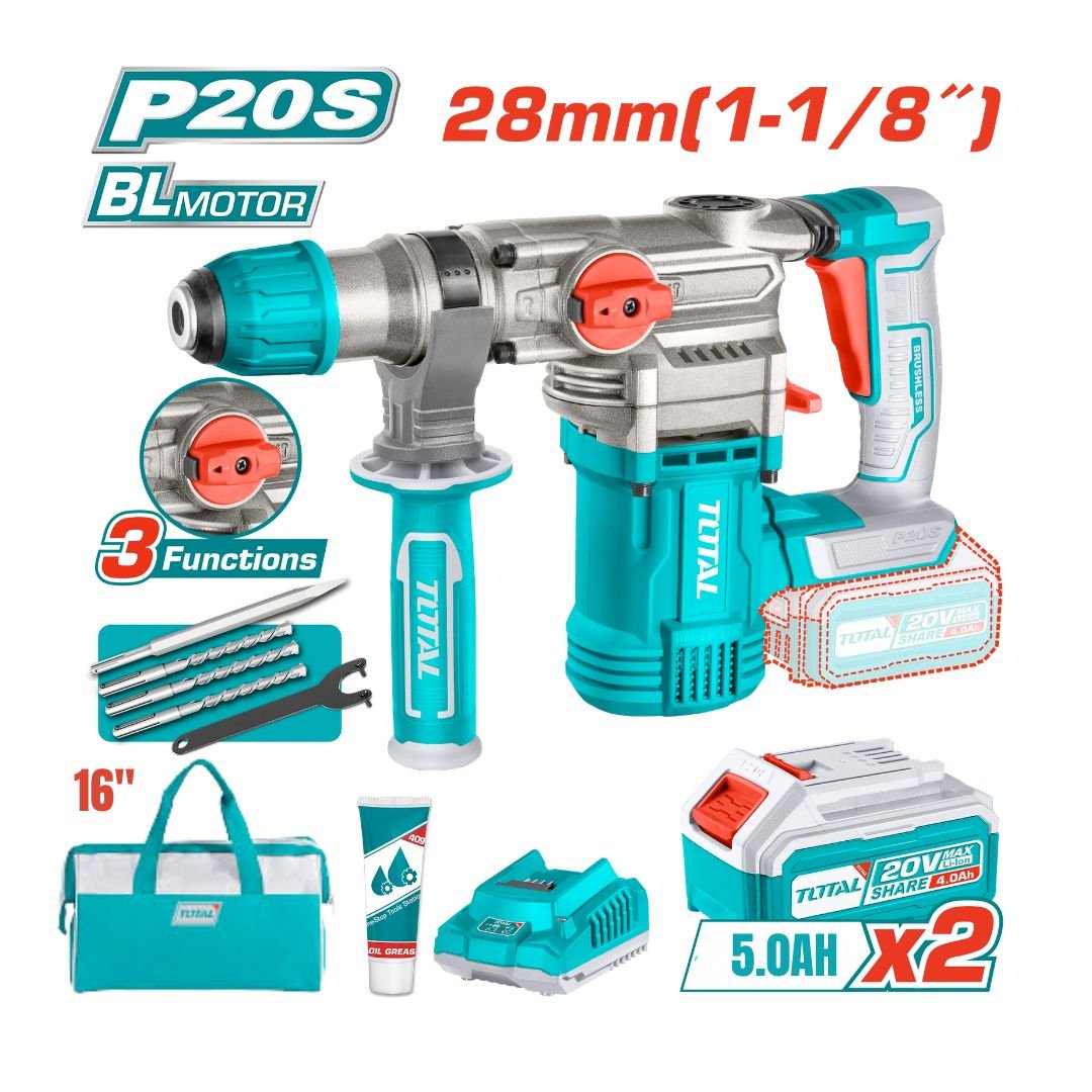Master-tools-1 Marteau Perforateur 20v 28mm avec Sac 16″