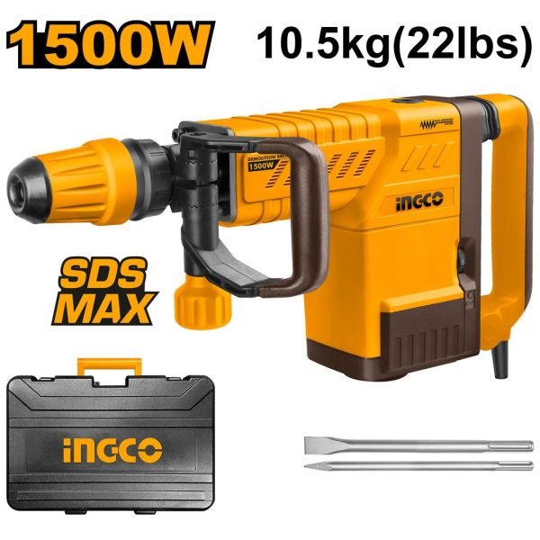 Marteau Burineur 10KG 1500W + 2 Burins
