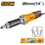 Meuleuse Droite 6MM 550W + 3 Accessoires