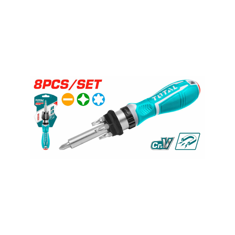Pack-Compresseur-24L-kit-doutils-Pneumatiques-5pieces-2025-03-15T203640.297 Jeu de 8 tournevis à cliquet 8 en 1