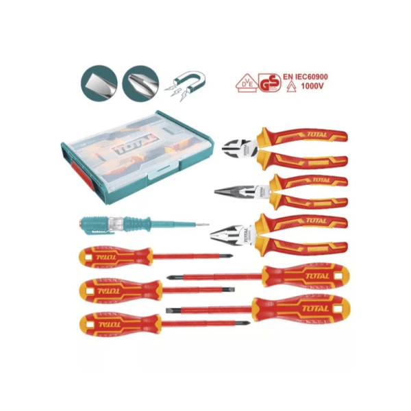 Ensemble d’outils à main isolés 9 pièces