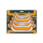 Jeu de 5 clés annulaires demi‑lune 8–22 mm JDFR3405