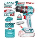 Visseuse Perceuse 66N.m 2 batteries 20V Brushless