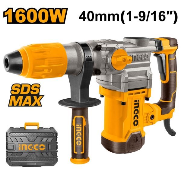 Marteau Perforateur Sds Max 1600W 38MM + 4 Forets