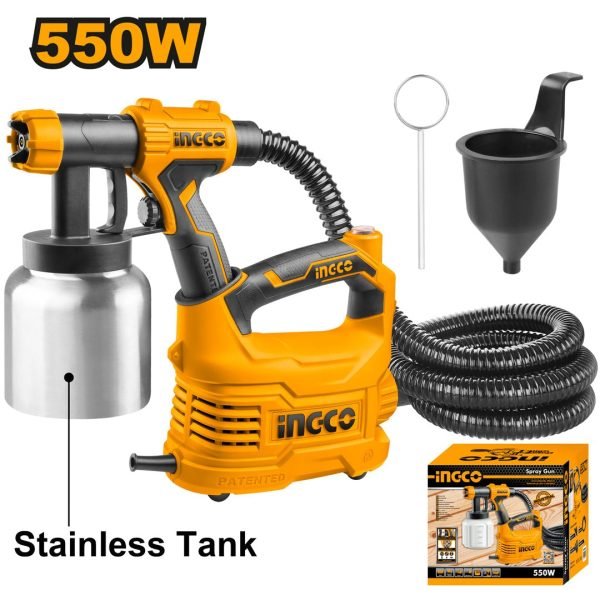 Pistolet a Peinture 550W Bac en Aluminium