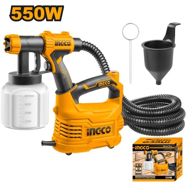 Pistolet a Peinture 550W Bac en Plastique