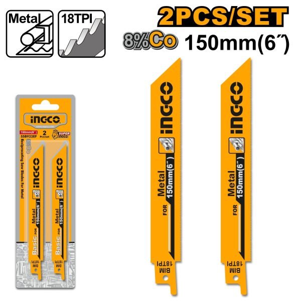 Lames pour Scie Sabre 2PCS Metal