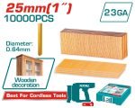 Clous sans tête 25 mm TAC06825