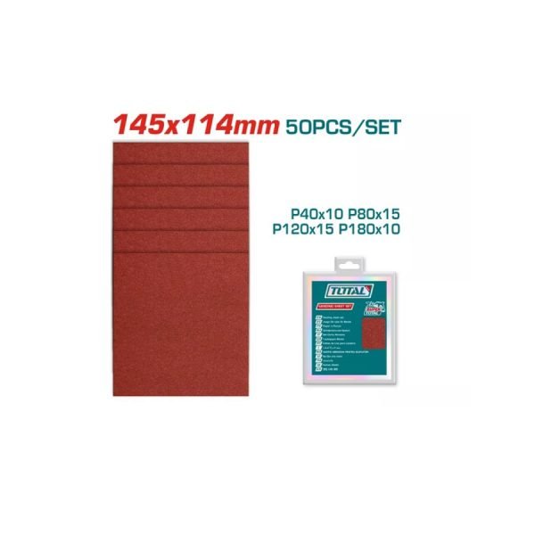 50 feuilles abrasives pour ponceuse orbitale TAC749141121