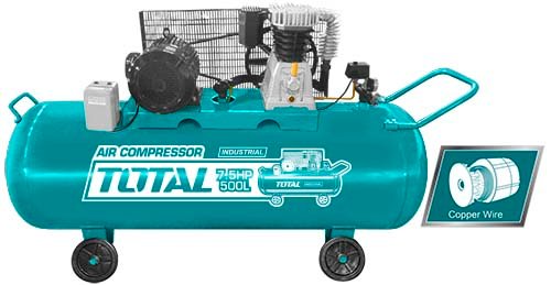 Compresseur d’air TOTAL 500 L – 7,5 HP – 380V TC1755002