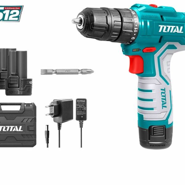 Perceuse visseuse sans fil 12V 1,5Ah 2 batteries