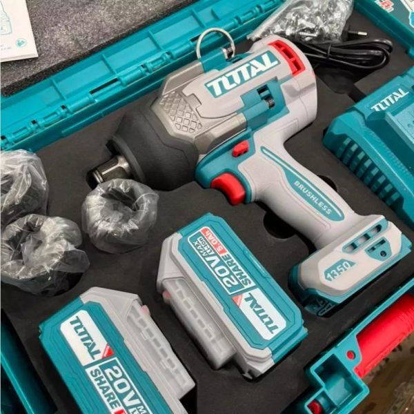 Clé à Choc Sans Fil 20V 1350 Nm – 3/4″ (TIWLI20135) avec 2 Batteries 5.0Ah
