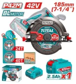 Scie circulaire sans fil 42 V TSLI4218511 185 mm, moteur
