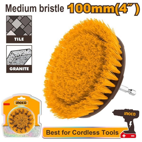 Brosse de Nettoyage 4″ pour Visseuse à Poils Soupl
