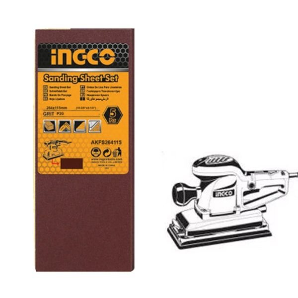 Jeu Feuilles Abrasives PONCAGE5PCS 264*115mmfs3502