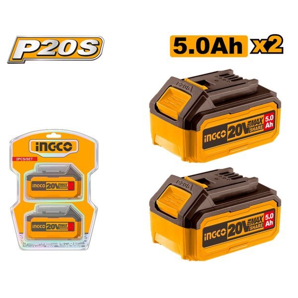 Pack 2 Batterie 20V 5AH