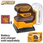 Ponceuse Vibrante 20V sans Batterie 110MM Plateau Carre