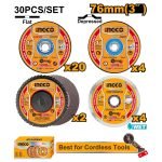 Jeu 30PCS Disques de Coupe et Meulage 76MM