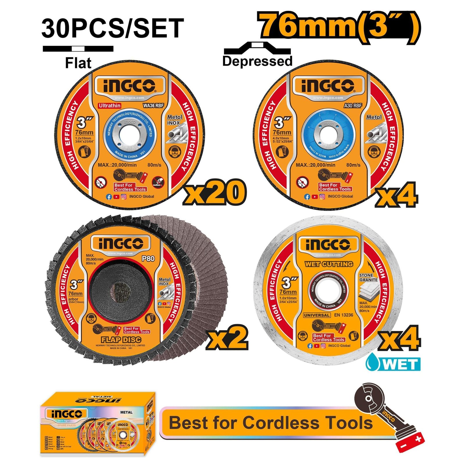 ginee_20250306095417981_6646732372-scaled-1 Jeu 30PCS Disques de Coupe et Meulage 76MM