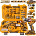 Coffret Perceuse 20v+164 Pieces
