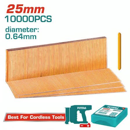 Clous sans tête 25 mm TAC06825