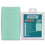 Set de feuilles abrasives TOTAL 145×114 mm – 50 pièces TAC145115