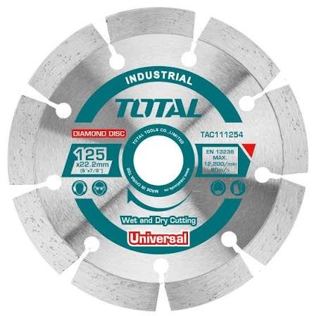 Disque diamanté 125 mm × 22,2 mm – lame 7,5 mm. TAC111254