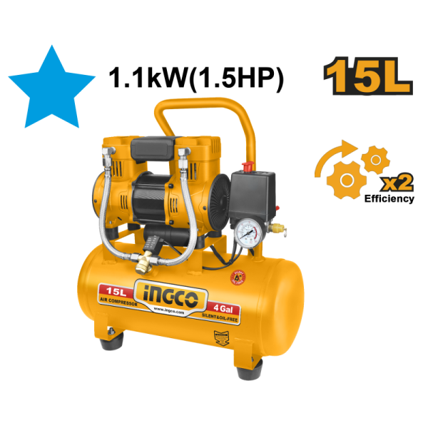 Compresseur Silencieux 15L 1100w(1.5hp) NR