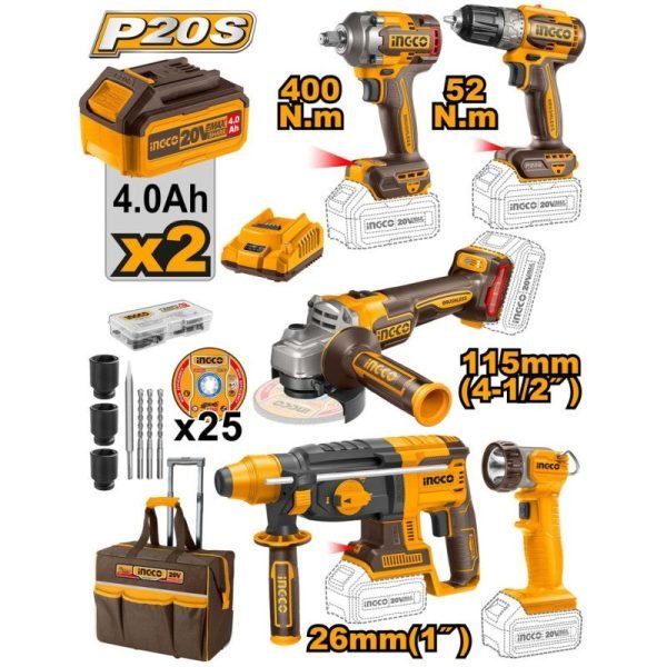Kit de 5 Machines Bat 4ah-NR