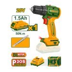 Perceuse sans fil brushless 20V 1 bat JDCDP5521