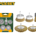 JEU DE 5 DE BROSSES METALLIQUE POUR PERCEUSE J AD