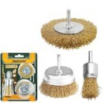 JEU DE 3 BROSSES POUR PERCEUSE JAD