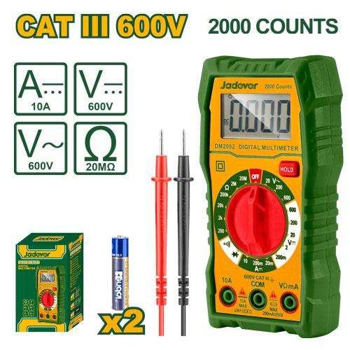 Multimètre numérique cat III 600V JDDM2506