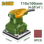ponceuse vibrante 110x100mm 240w jadever