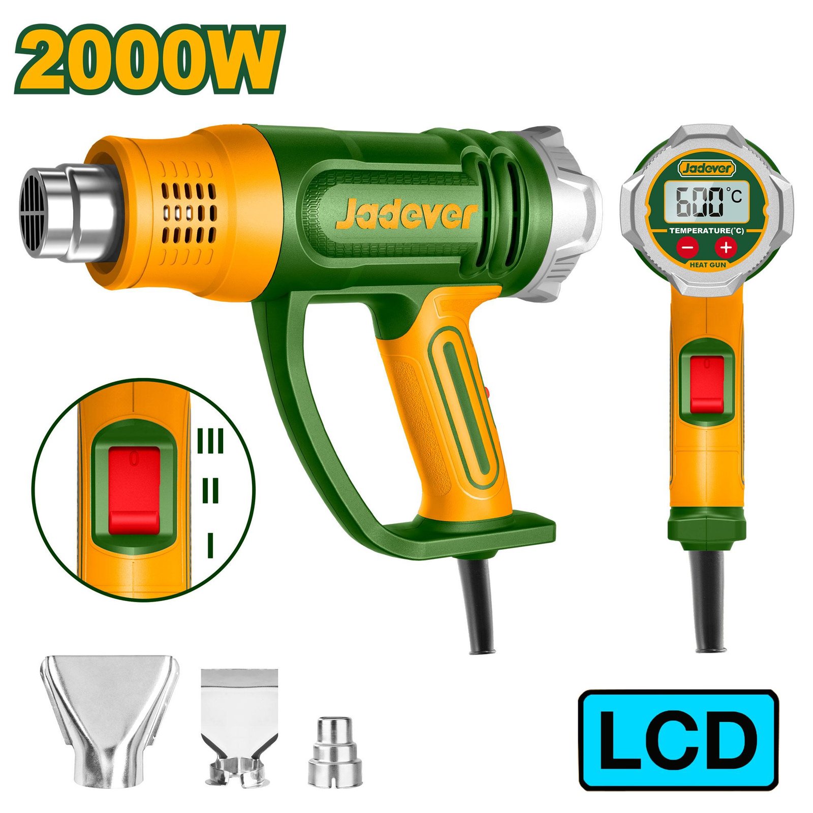 jdhg1530 decapeur thermique lcd 2000w jadever