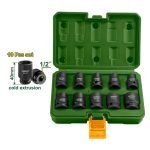 Jeu de 10 douilles à chocs 1/2″ JDMS1D01